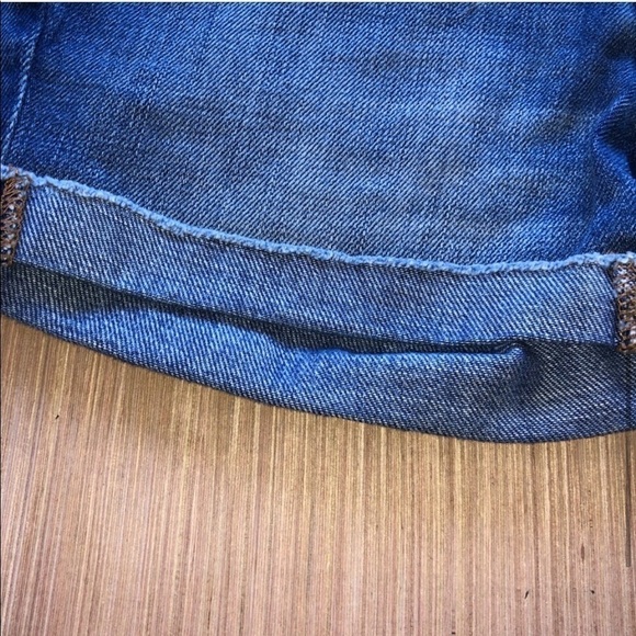 Women's J. Crew Cuffed Denim Jean Shorts - Picture 6 of 8